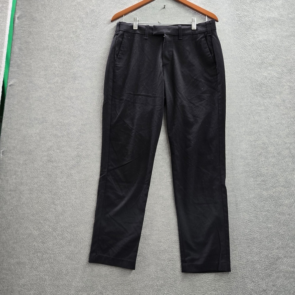 Abercrombie & Fitch Men Pants 30X30 Black Dress‎ Pants Button 27" Inseam